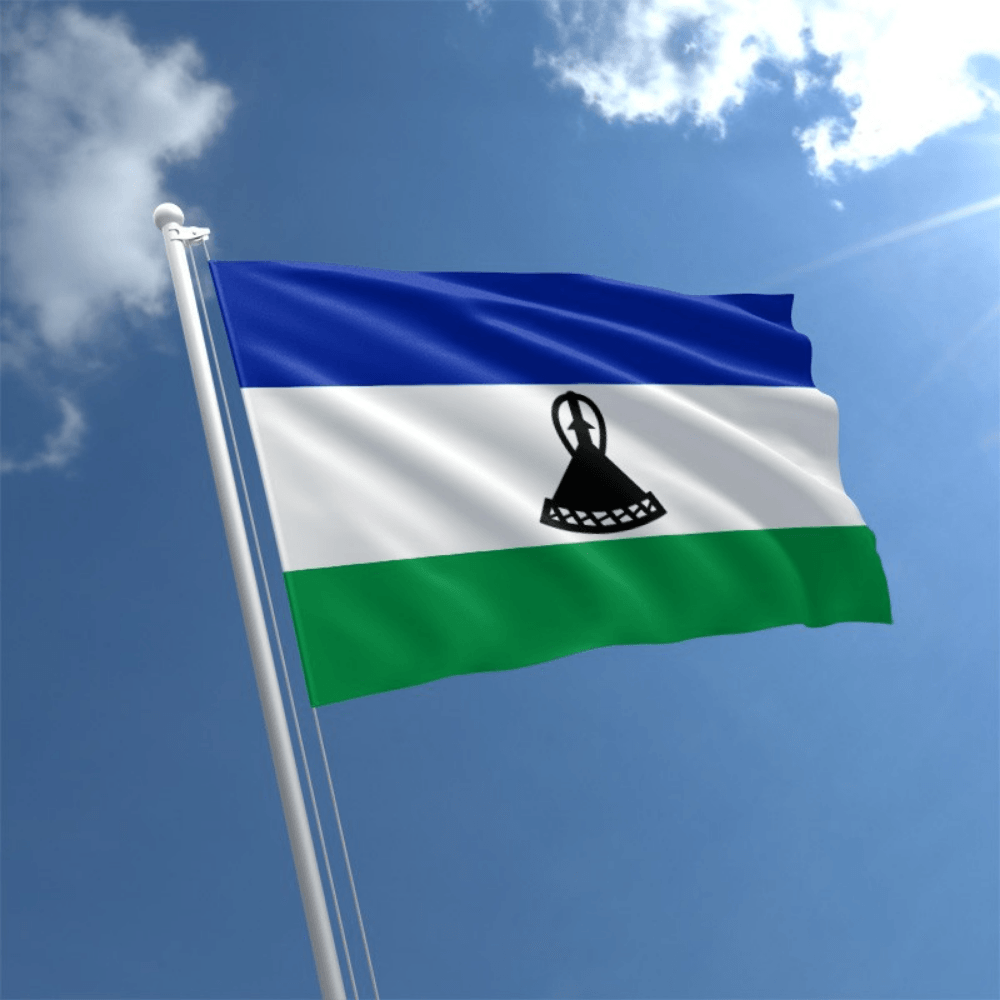 Lesotho National Country Flag-Globe Flags