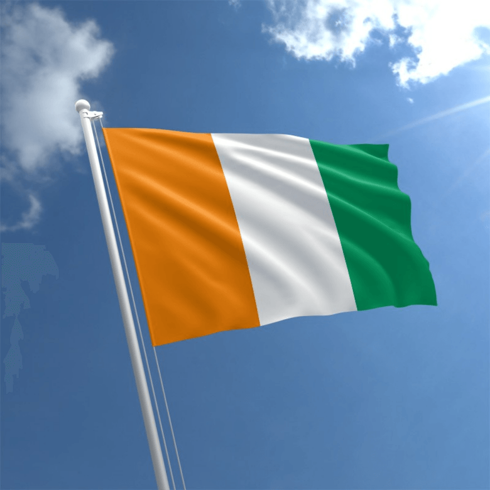 Ivory Coast Country Flag-Globe Flags