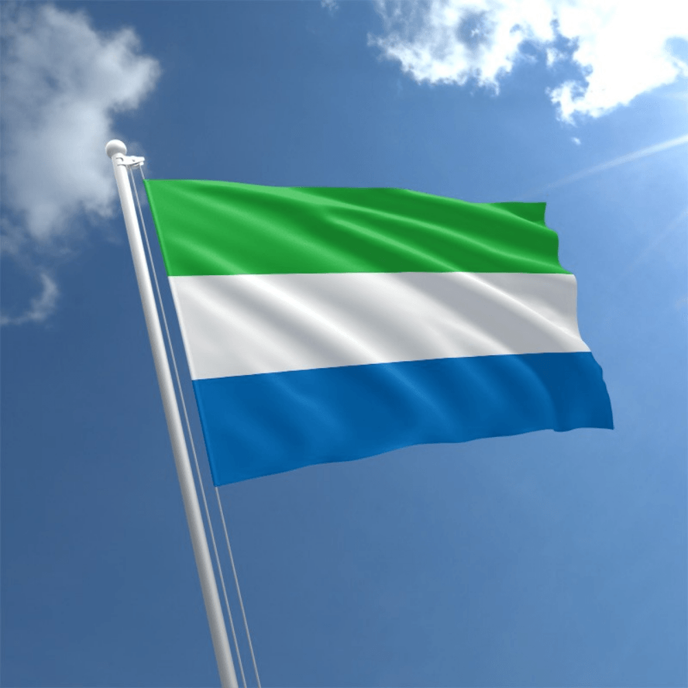 Sierra Leone Country Flag-Globe Flags
