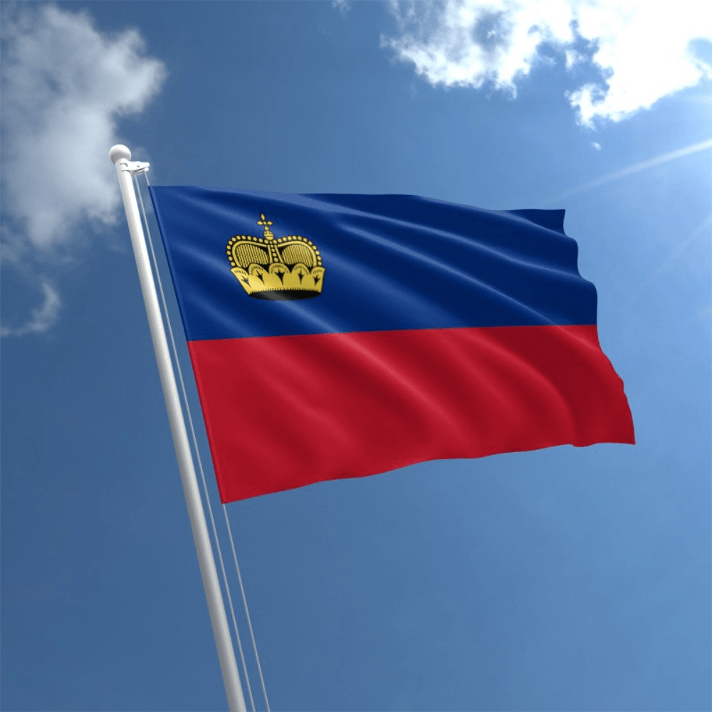 Liechtenstein National Country Flag-Globe Flags