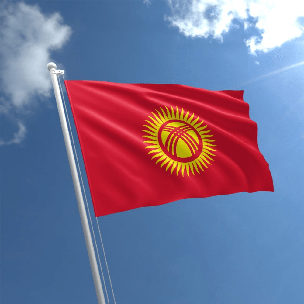 Kyrgyzstan National Country Flag-Globe Flags
