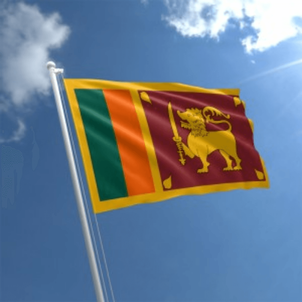 Sri Lankan Flag Display-Globe Flags