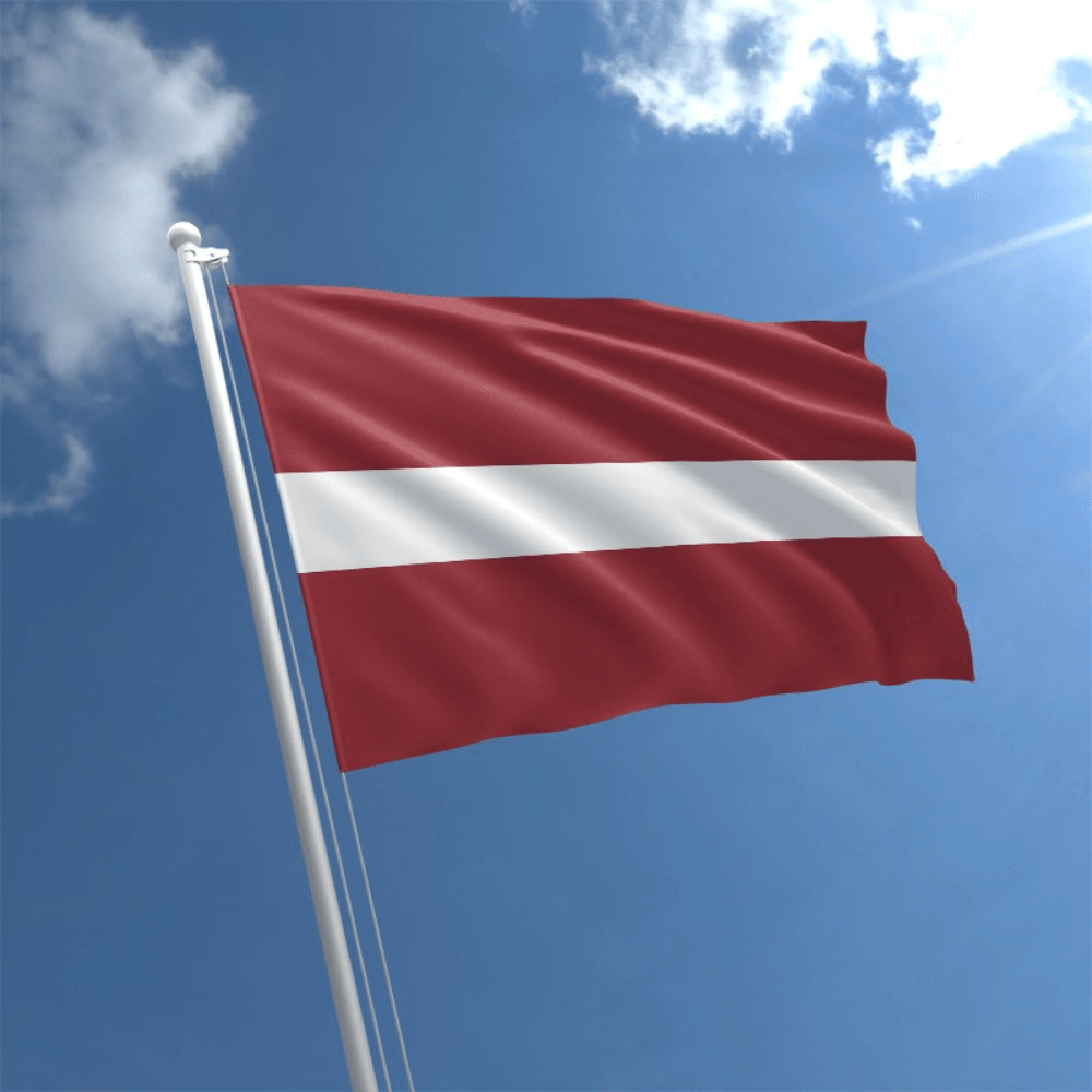 Latvia National Country Flag-Globe Flags