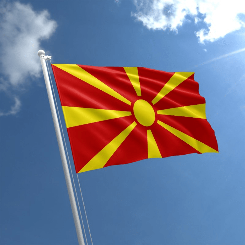Macedonia National Country Flag-Globe Flags