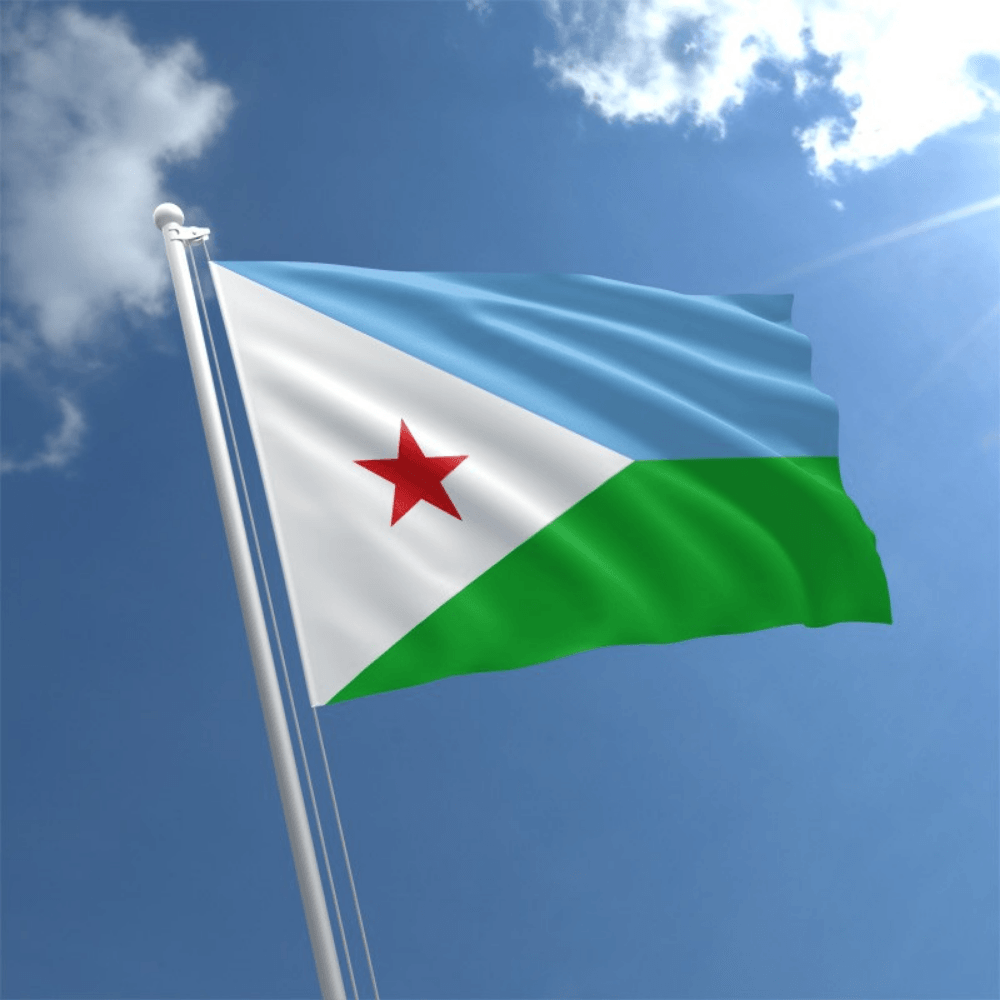 Djibouti Country National Flag-Globe Flags