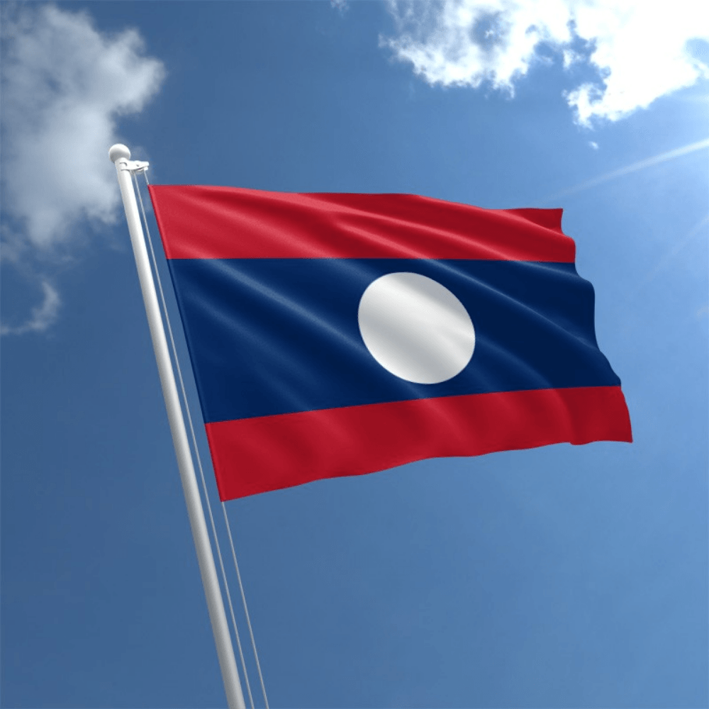 Laos National Country Flag-Globe Flags
