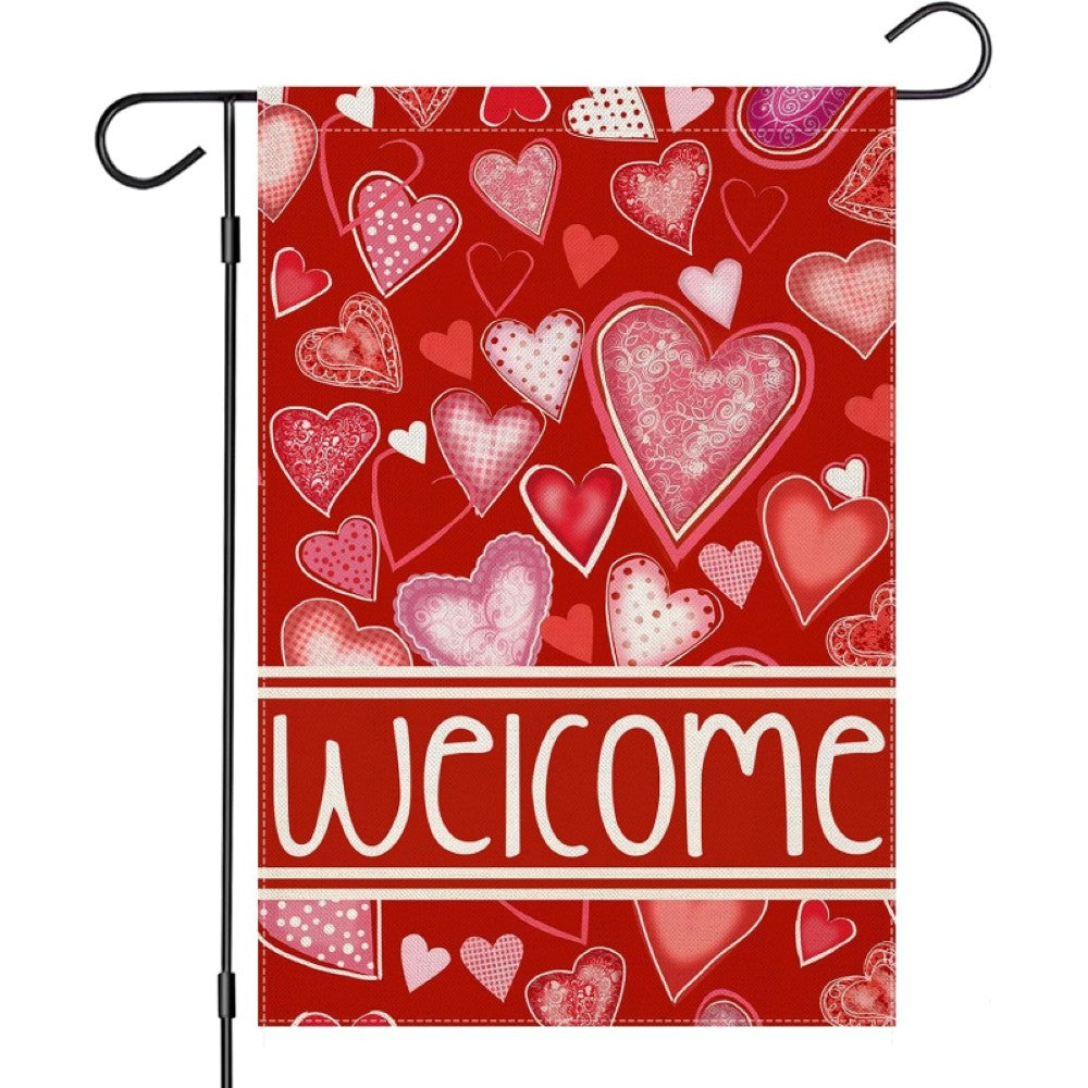 Double Sided Design Valentine Day Garden Flag-Globe Flags