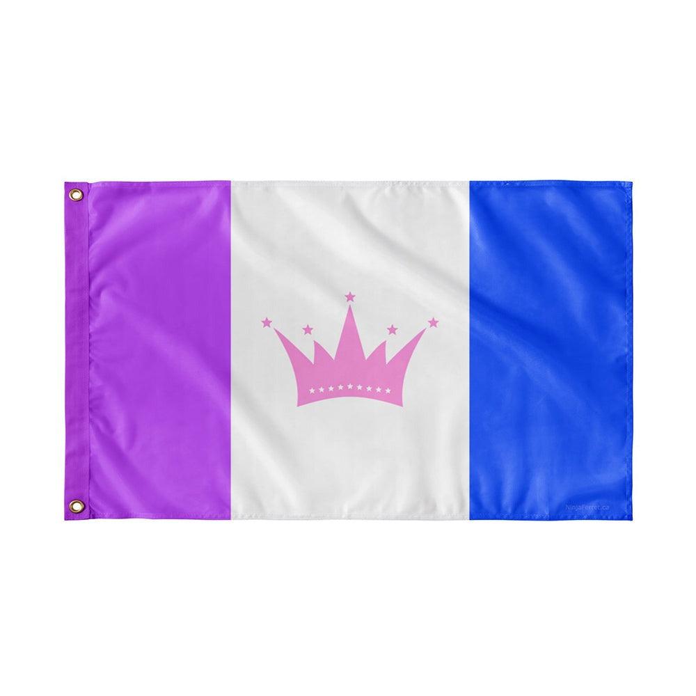 Drag Pride Crown Flag-Globe Flags