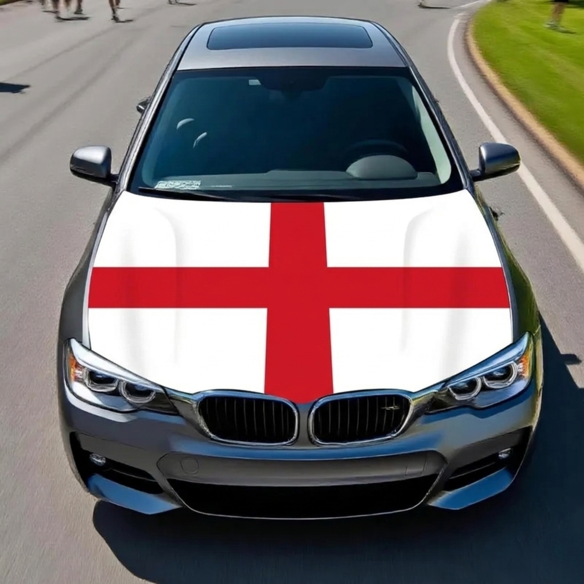 Official FIFA 2026 England Flag Car Hood Cover