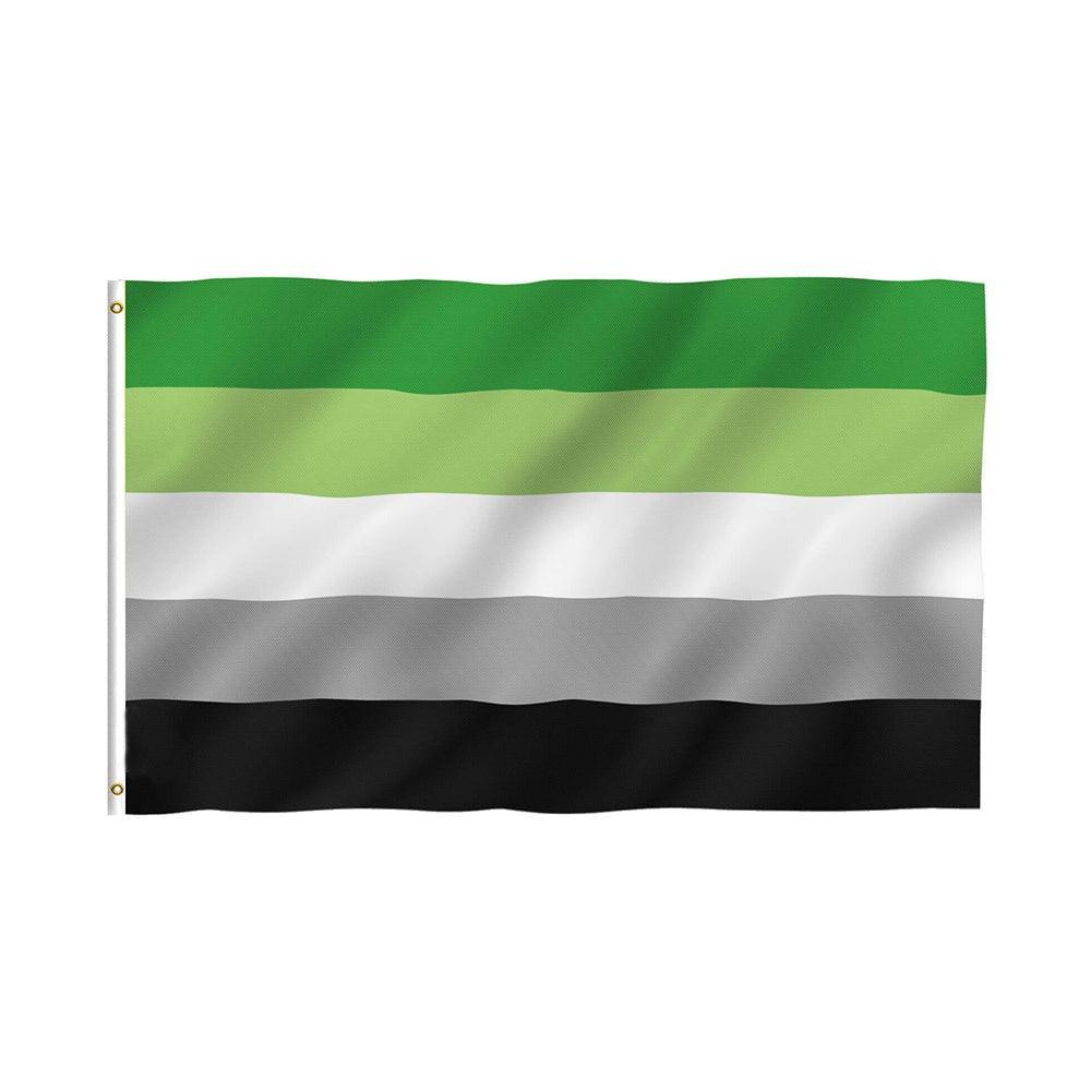 UV Resistant Aromantic Flag-Globe Flags