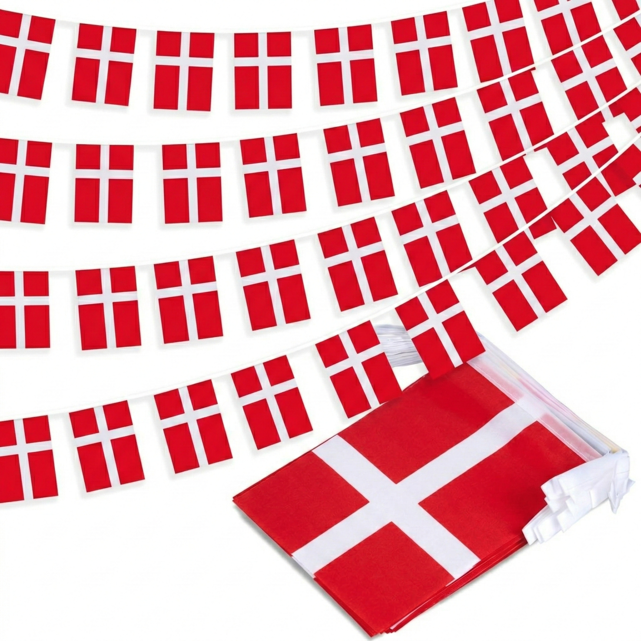 Official FIFA 2026 Denmark Flag Banner - front view