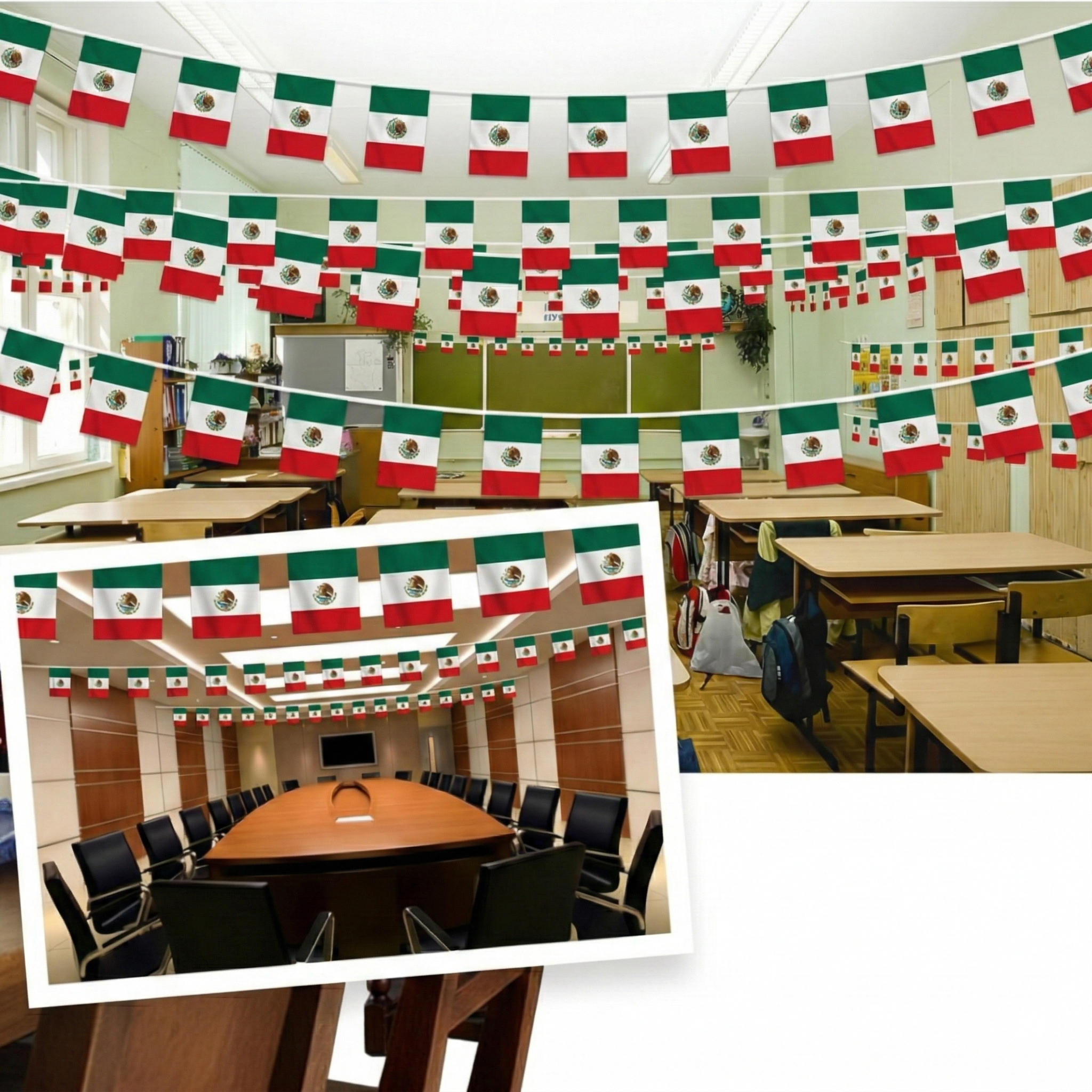 Official FIFA 2026 Mexico Flag Banner material and construction detail