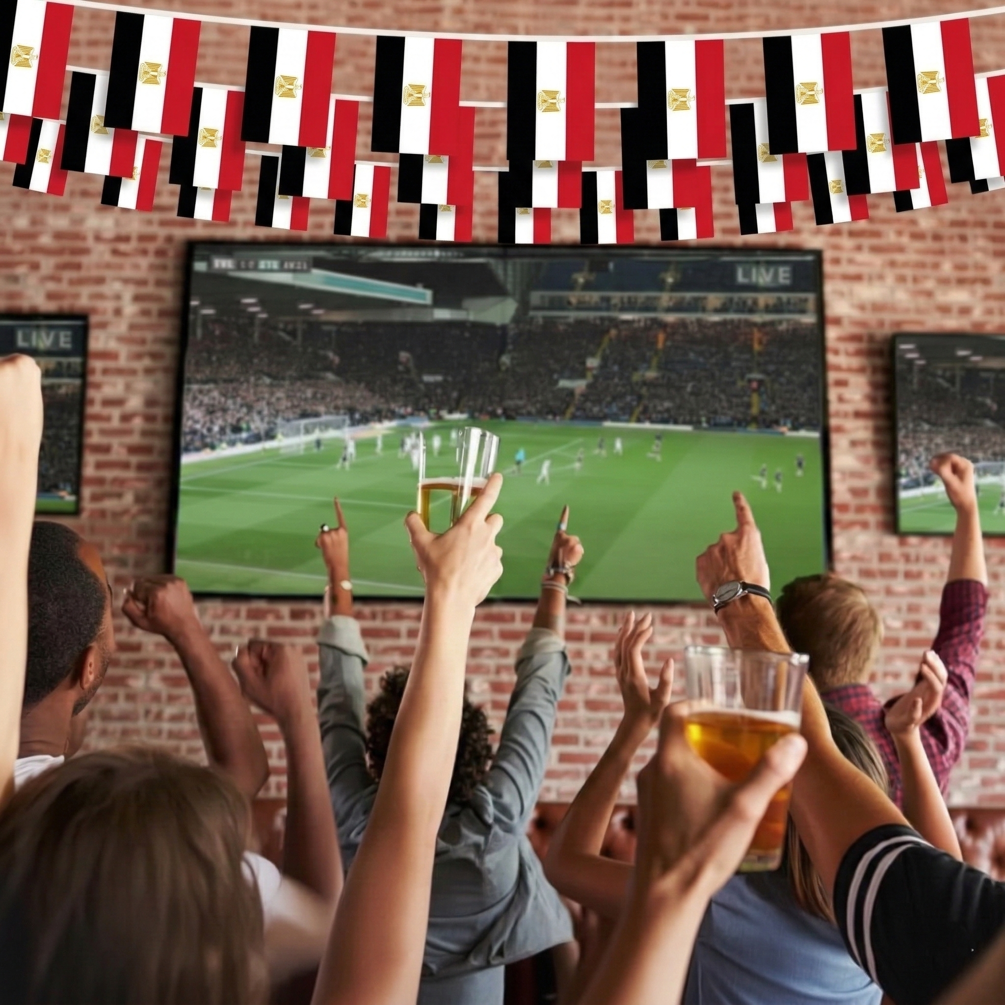 Official FIFA 2026 Egypt Flag Banner hanging banner display