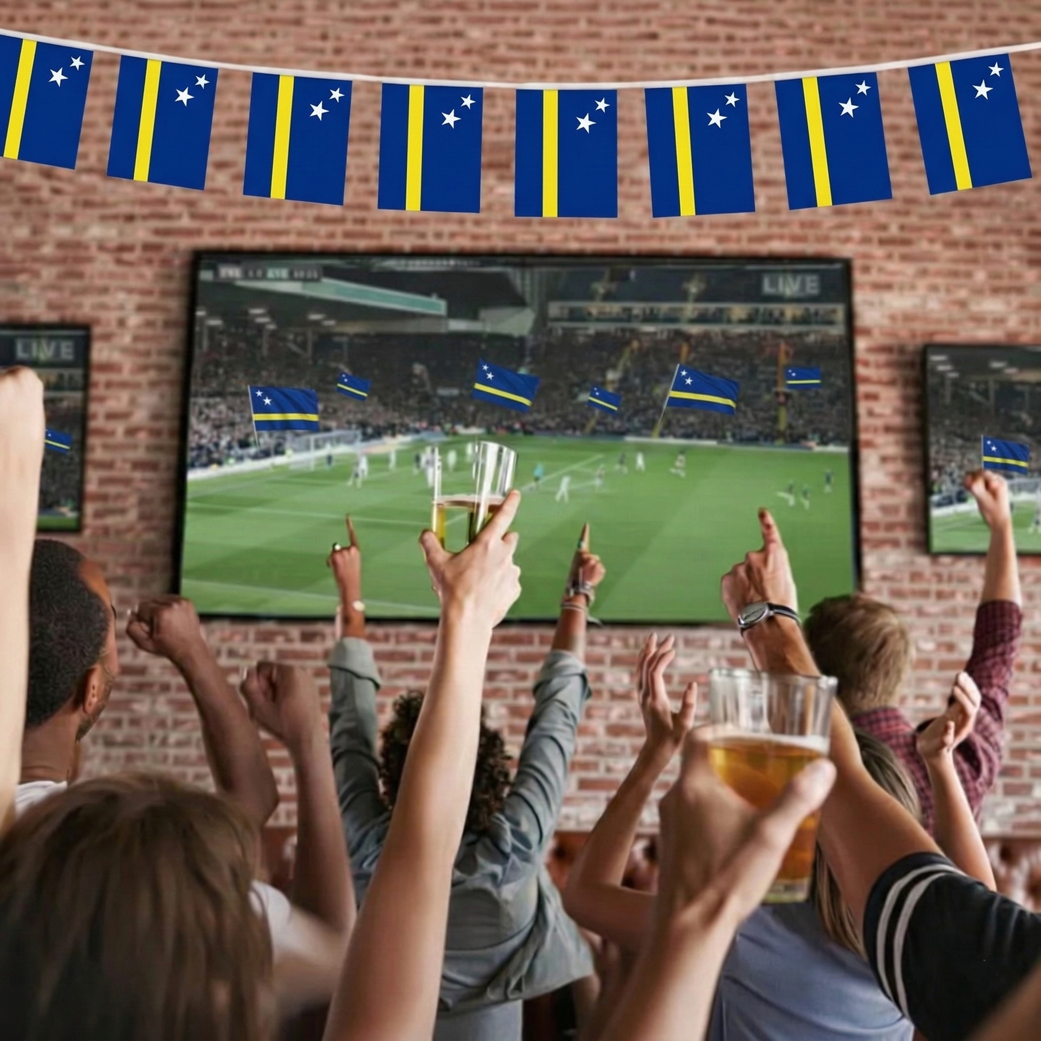 Official FIFA 2026 Curaçao Flag Banner