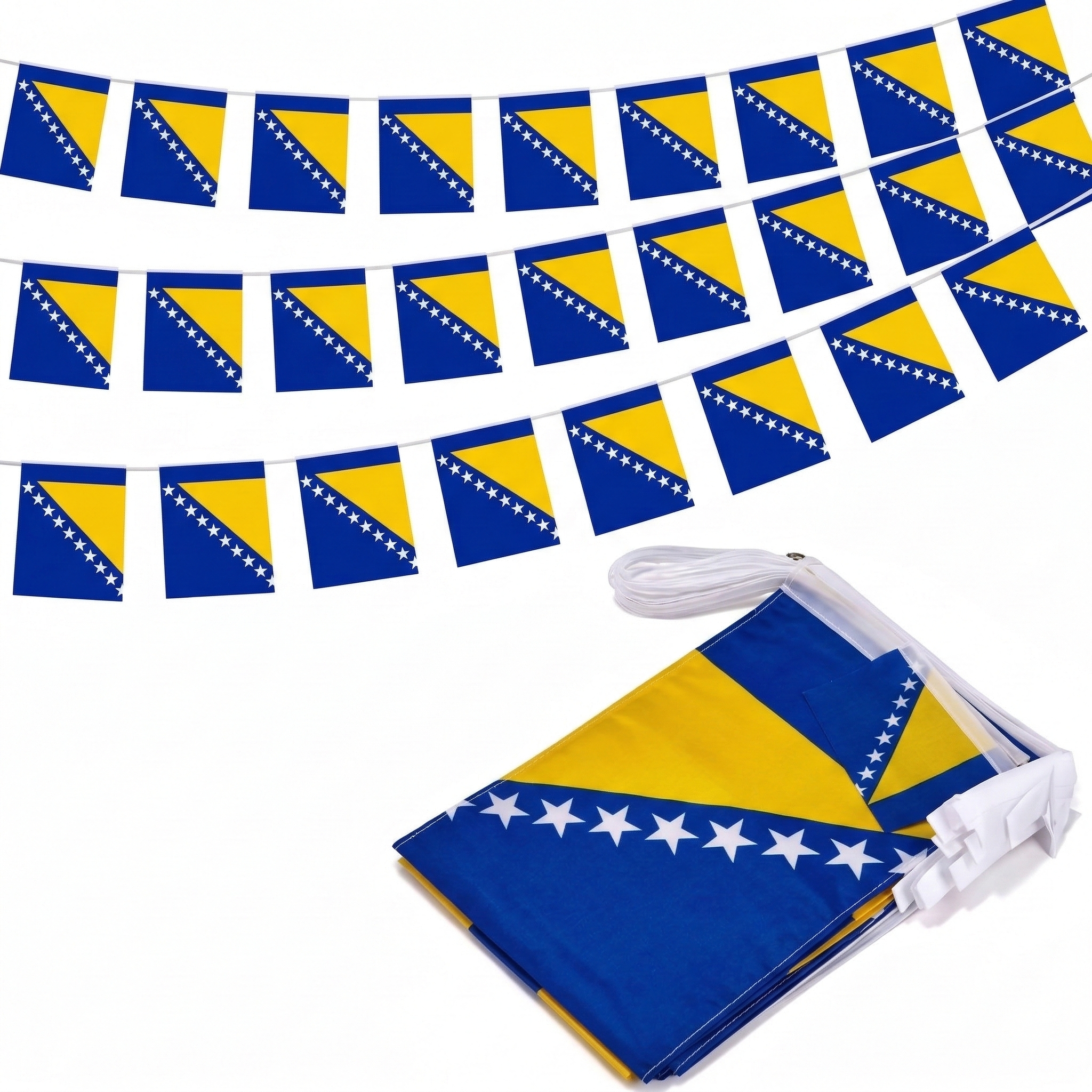 Official FIFA 2026 Bosnia and Herzegovina Flag Banner