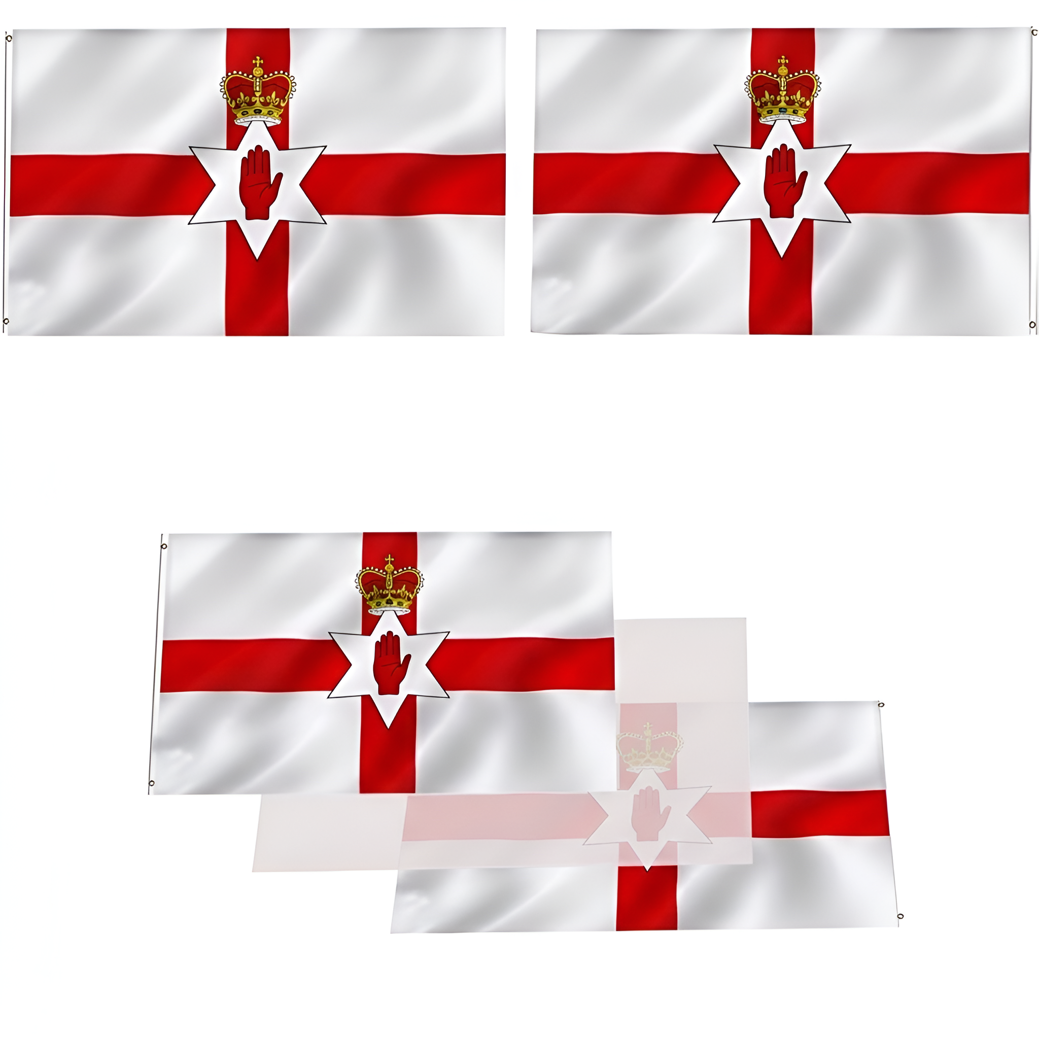 Official FIFA 2026 Northern Ireland Flag flying on outdoor flagpole
