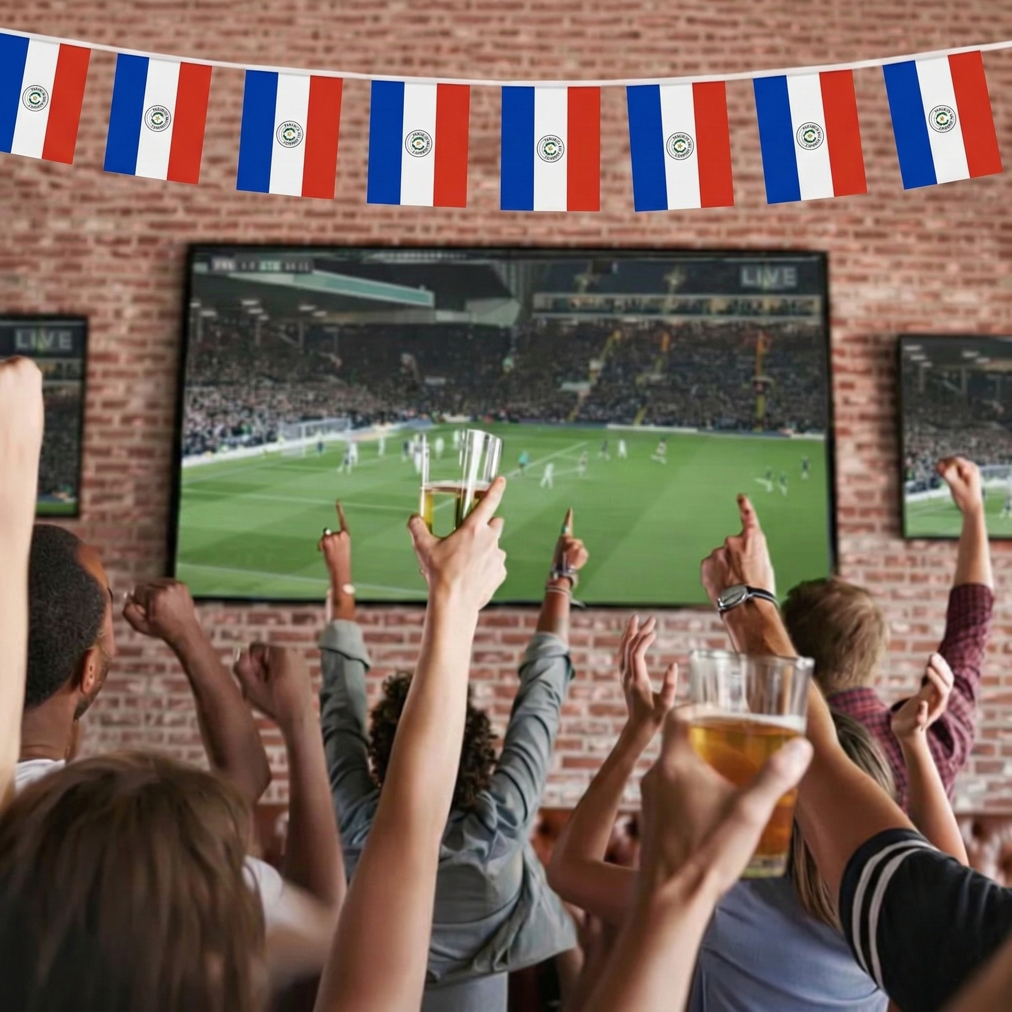 Official FIFA 2026 Paraguay Flag Banner