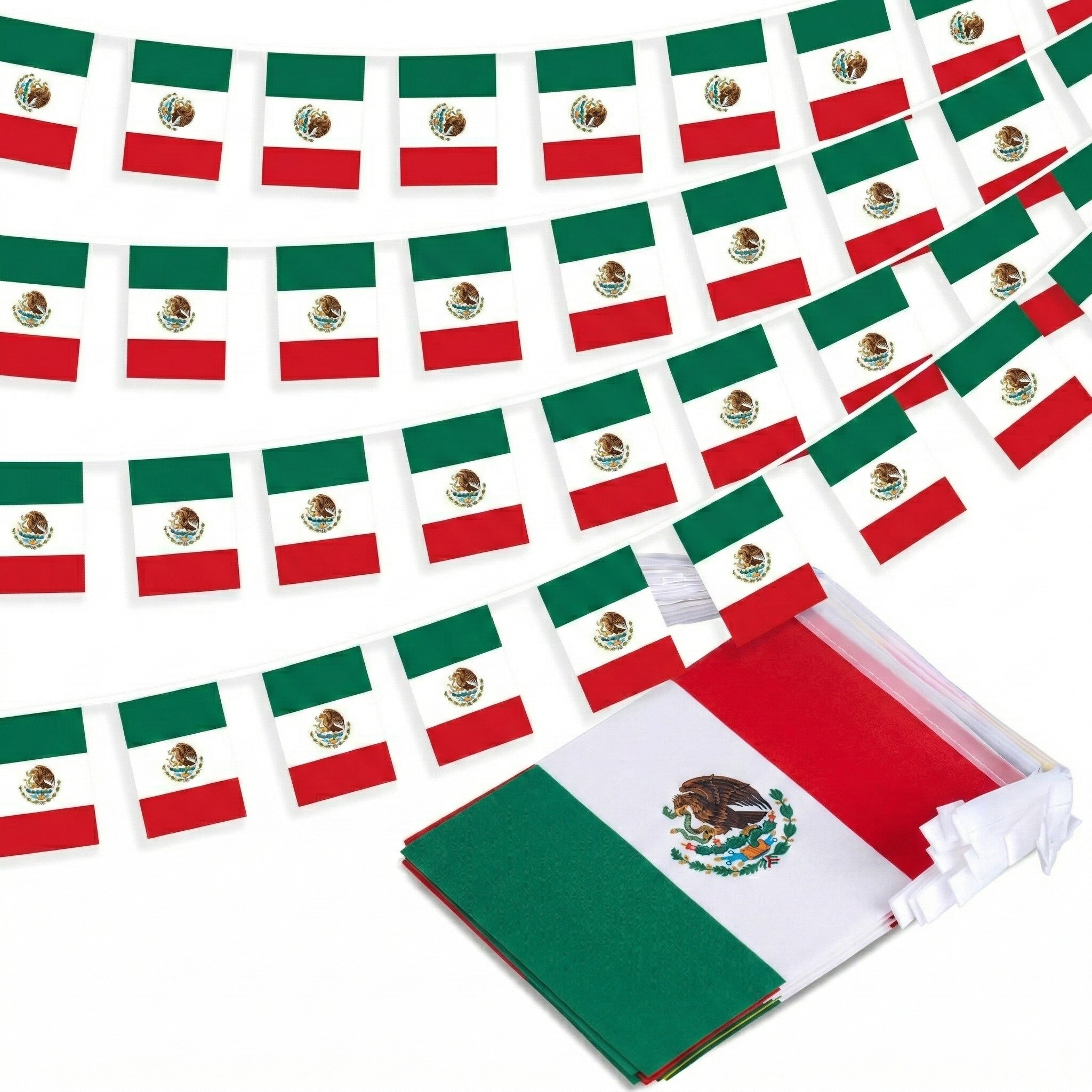 Official FIFA 2026 Mexico Flag Banner - front view