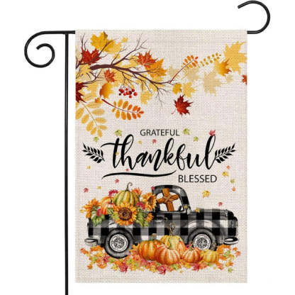 Grateful Blessed Printed Garden Flag-Globe Flags