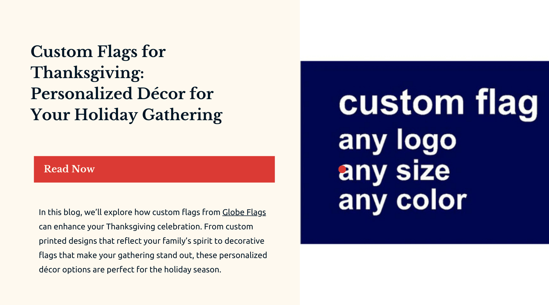 Custom Flags for Thanksgiving: Personalized Décor for Your Holiday Gathering-Globe Flags