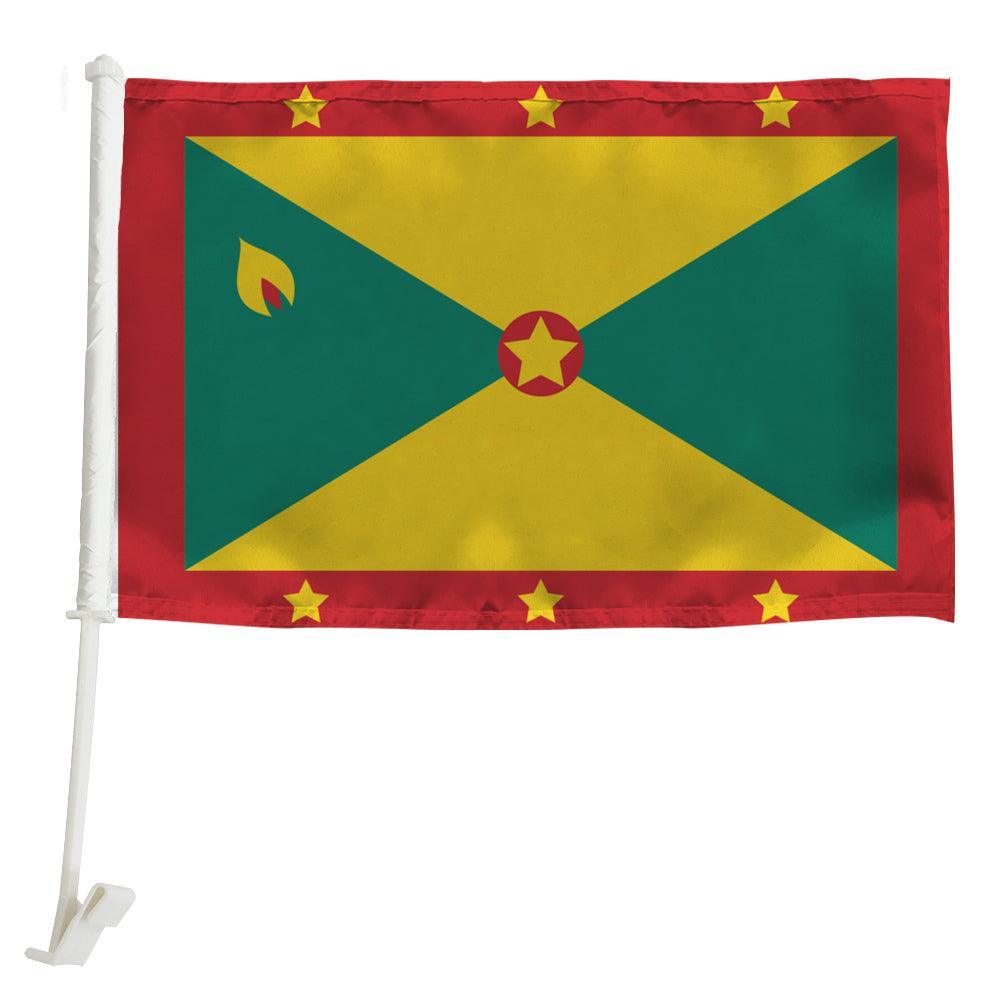 Grenada Car Window Mounted Flag For Car Decor-Globe Flags