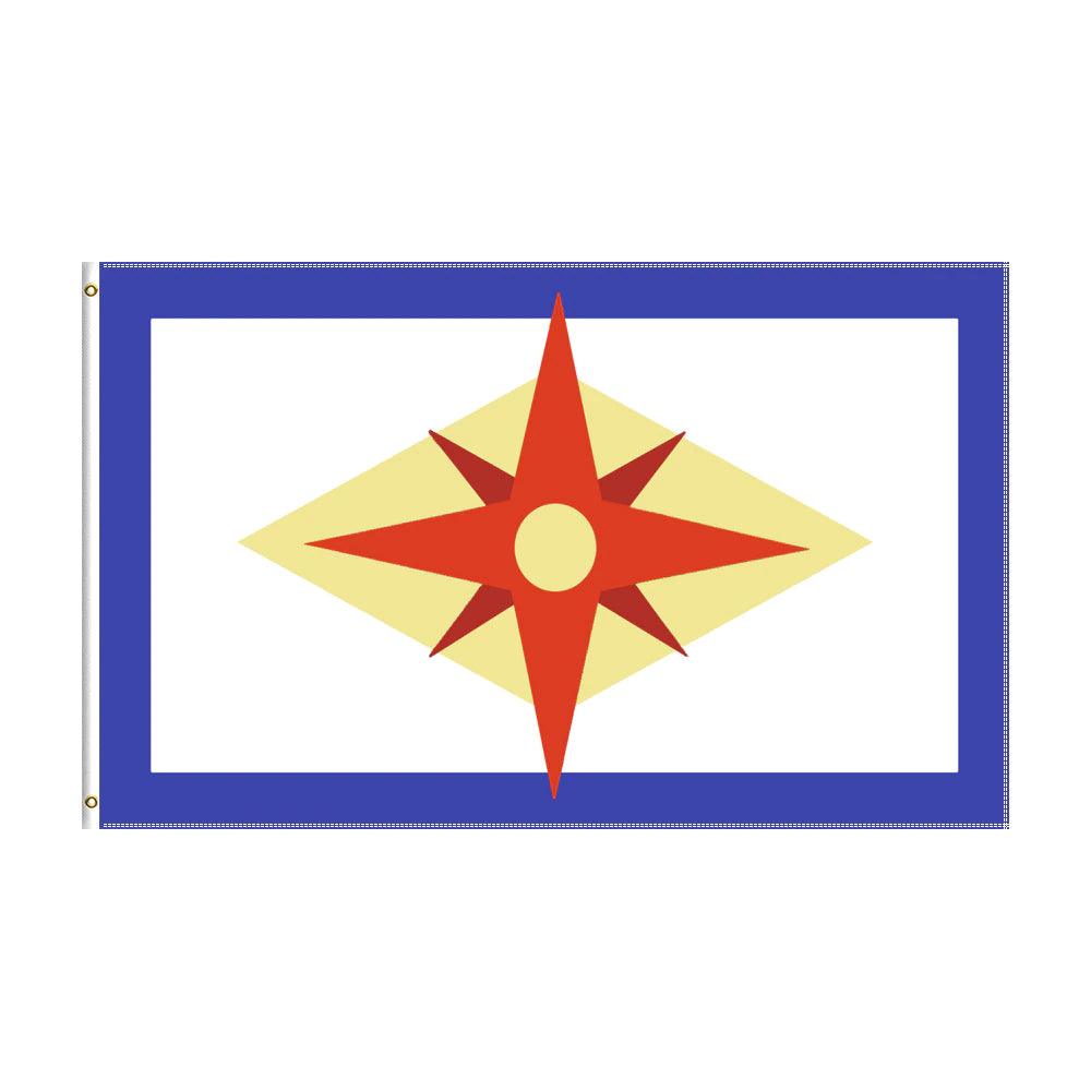 Las Nevadas Flag Banner-Globe Flags