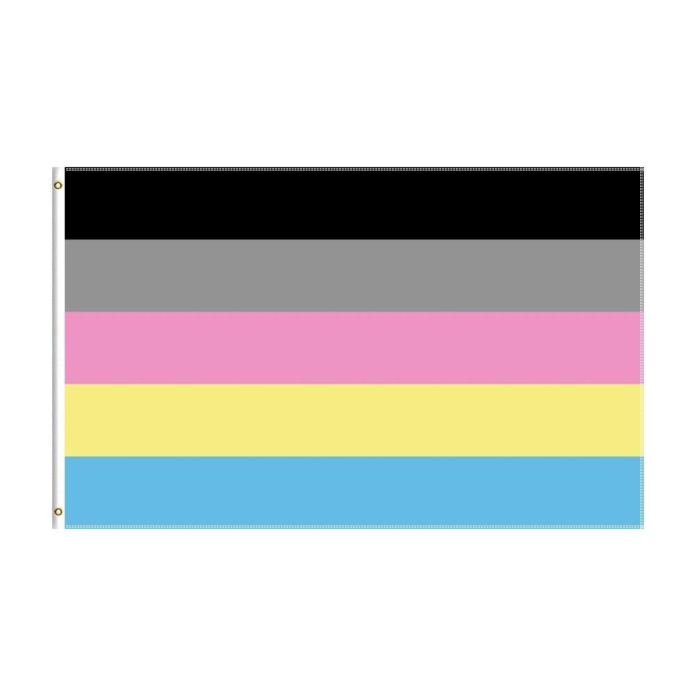 Polygender Pride Flag Banner-Globe Flags