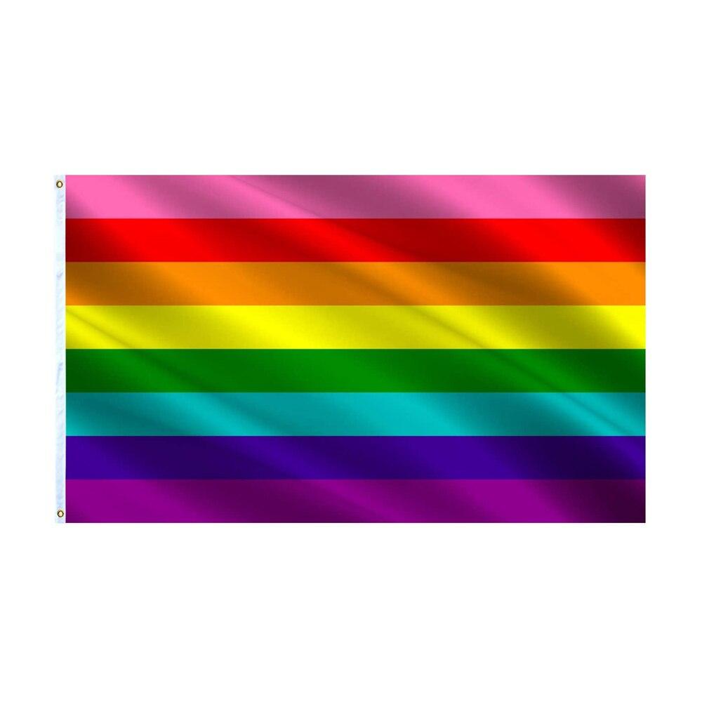 Gilbert Baker 8 Color Pride Flag-Globe Flags