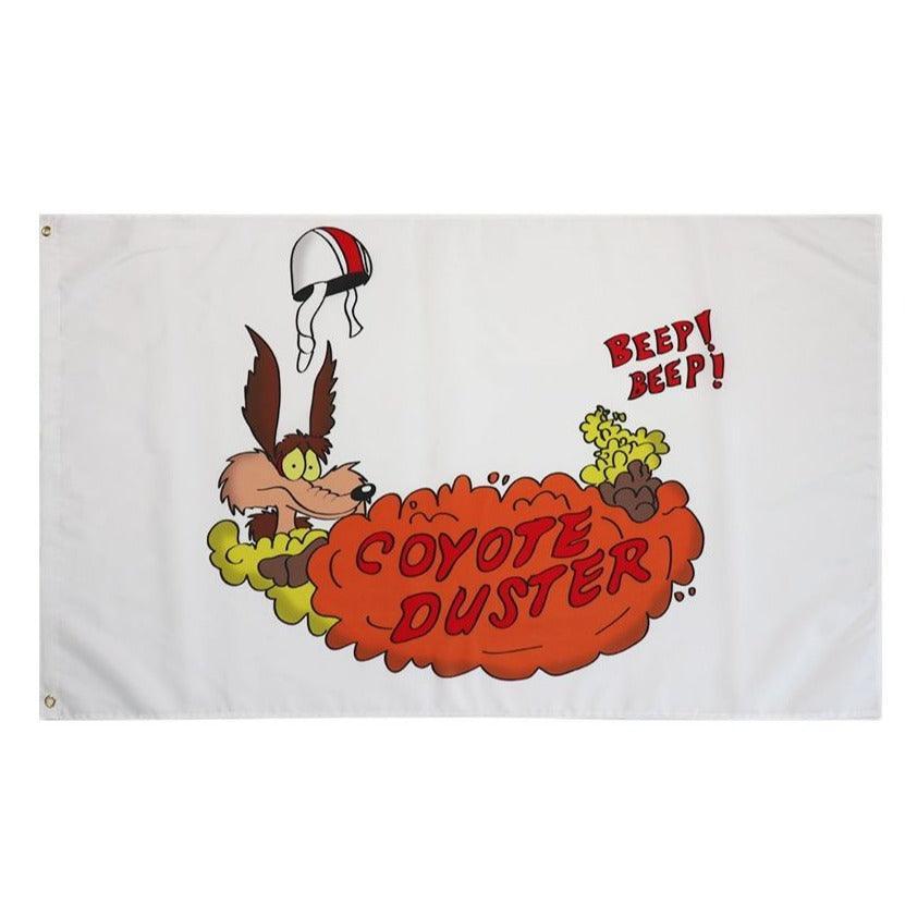 Coyote Duster Cartoon Flag-Globe Flags