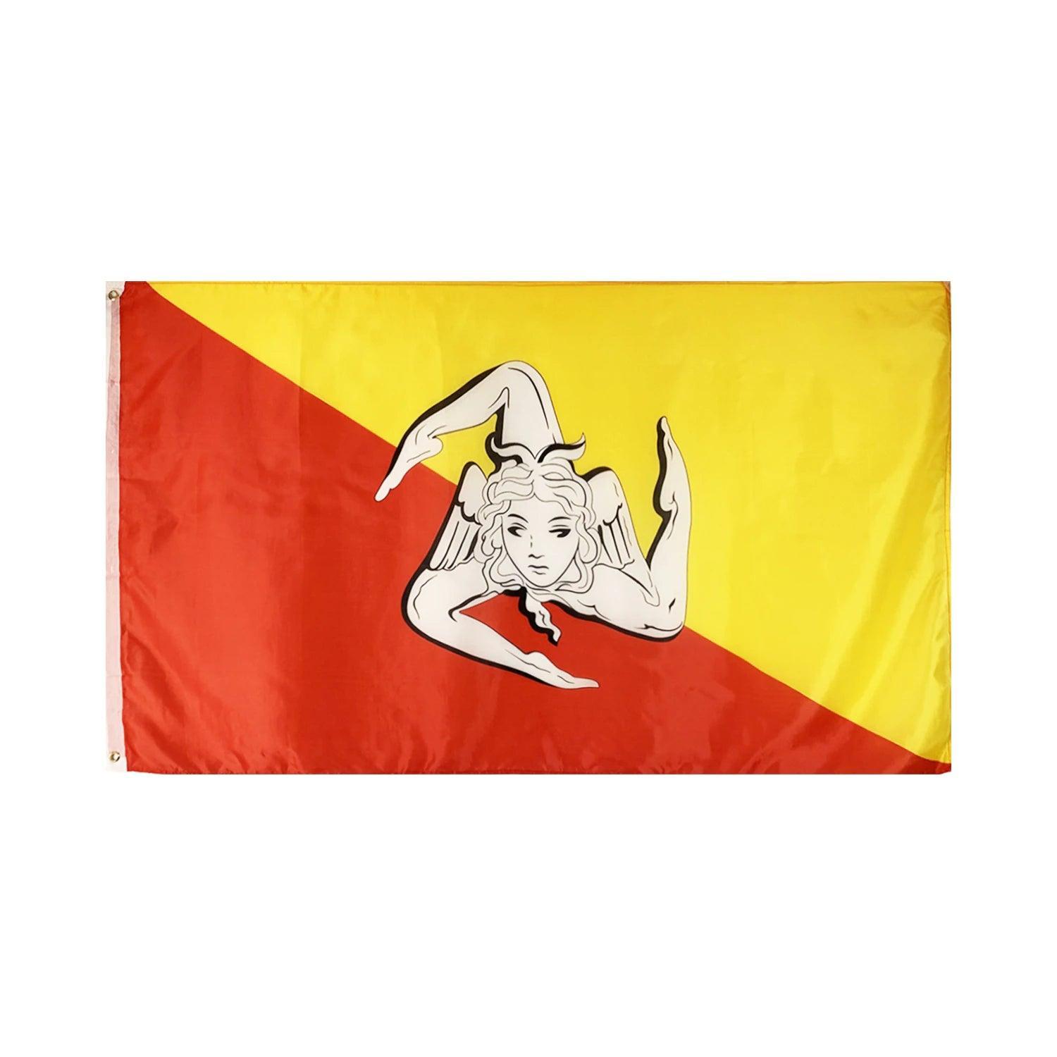 Shop Sicilian State Flag for Indoor and Outdoor Use-Globe Flags