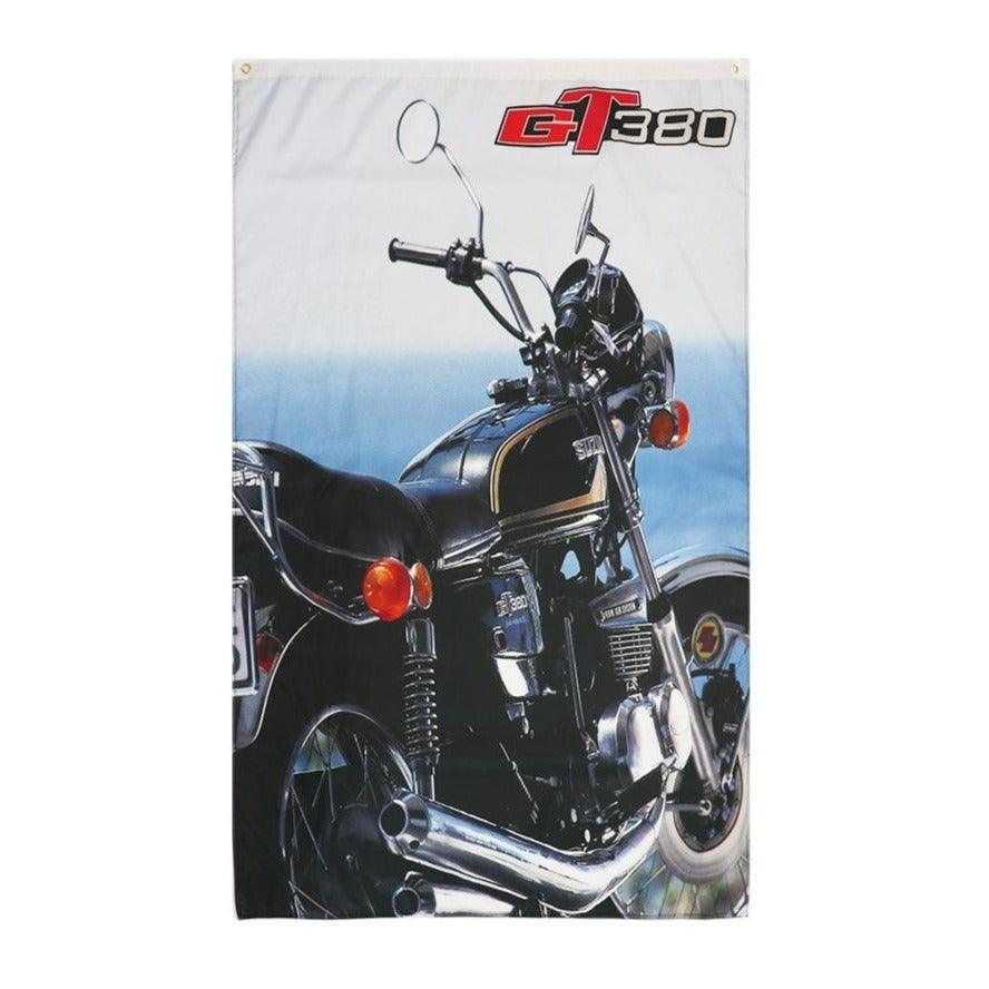 GT380 Kawasaki Motorcycle Flag-Globe Flags