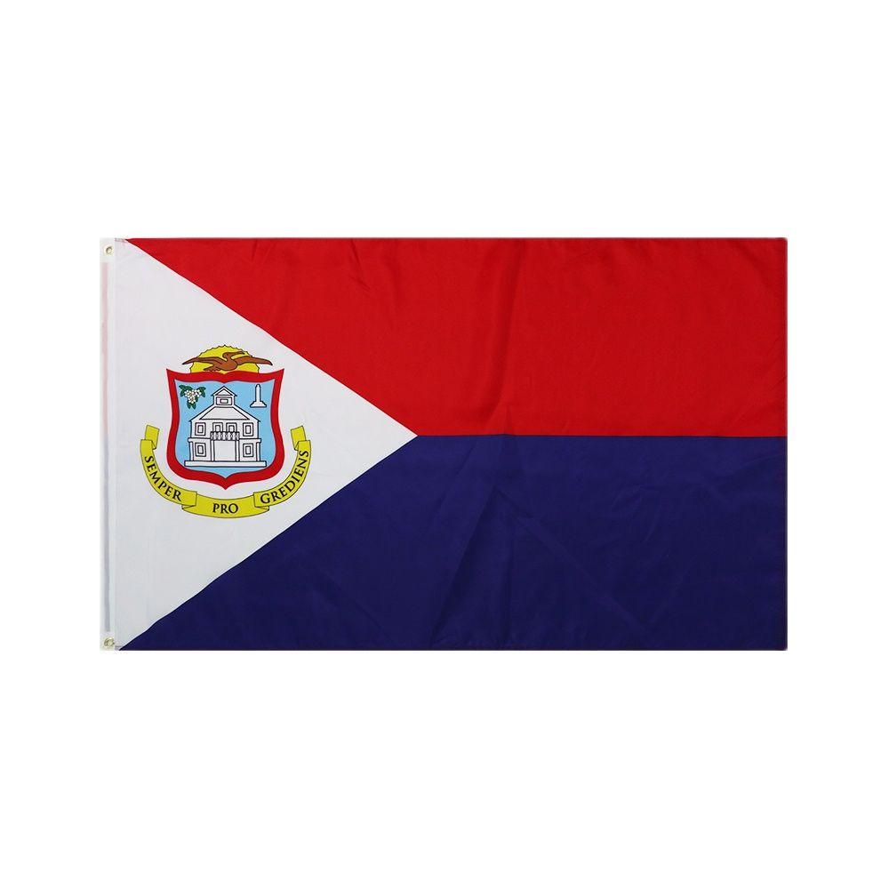 Sint Maarten Flag – Polyester Flag for Indoor and Outdoor Use-Globe Flags