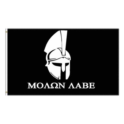 Greek Spartan Molon Labe Outside Decor Banner Flag-Globe Flags