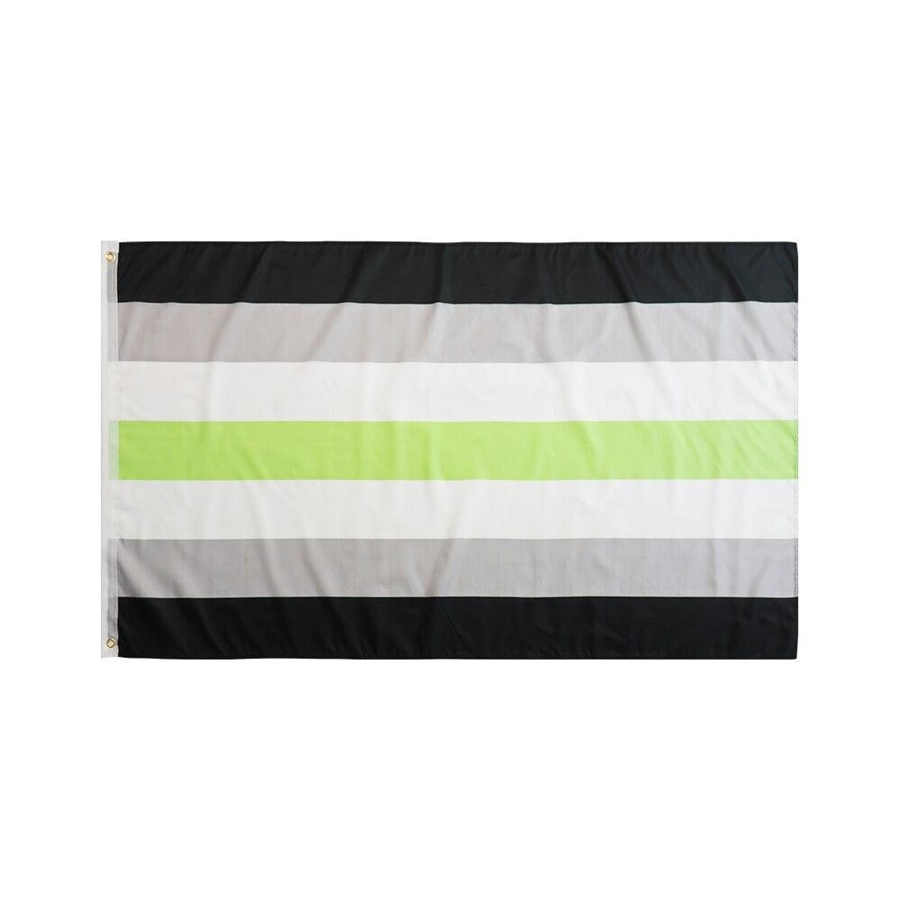 Agender Pride Flag Banner-Globe Flags