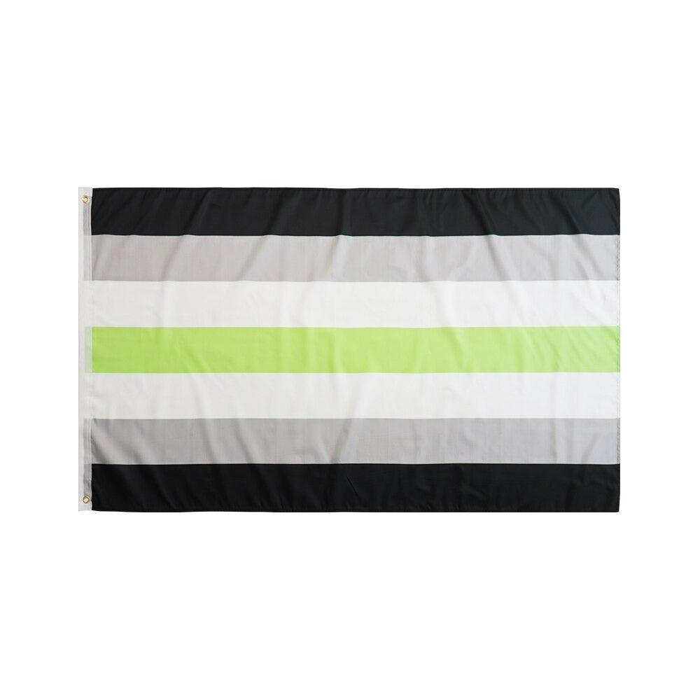Agender Pride Flag Banner-Globe Flags