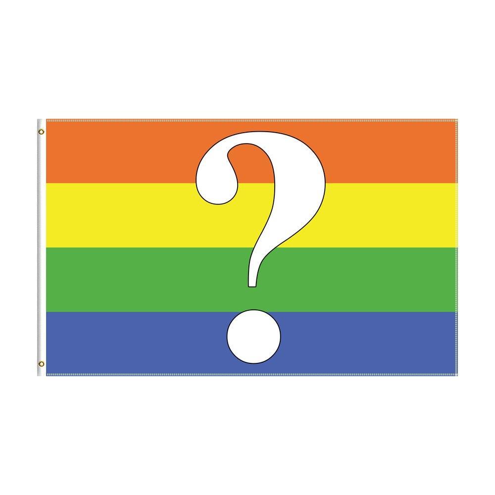 Questioning Pride Flag Banner-Globe Flags