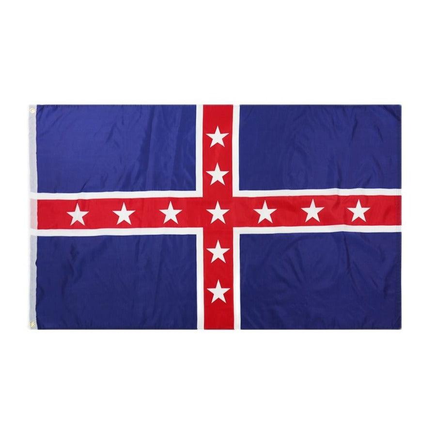First Corps Tennessee Flag - front view on white background