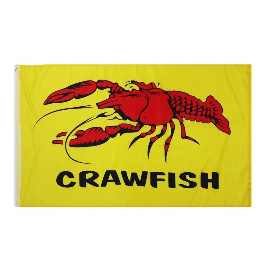 Crawfish Advertising Banner For Food Vendors-Globe Flags