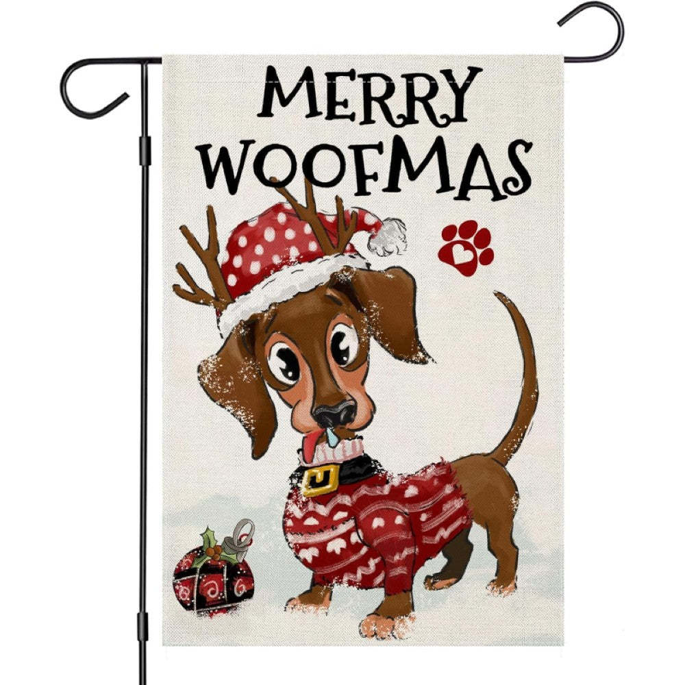 Happy Easter Dachshund Garden Flag-Globe Flags