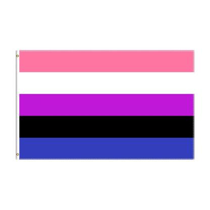 Genderfluid Pride Flag Banner-Globe Flags
