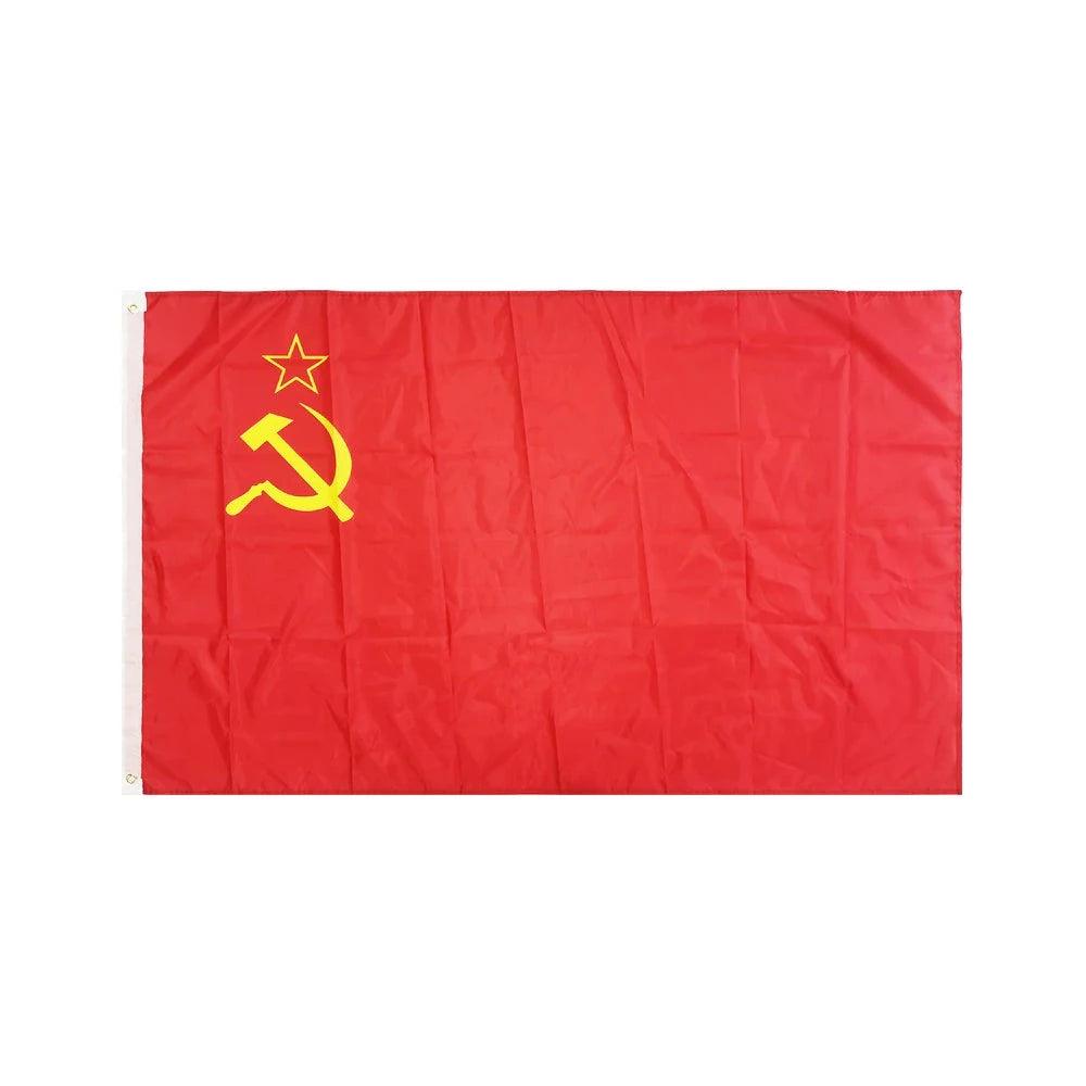 Soviet Socialist Republics Flag - front view on white background