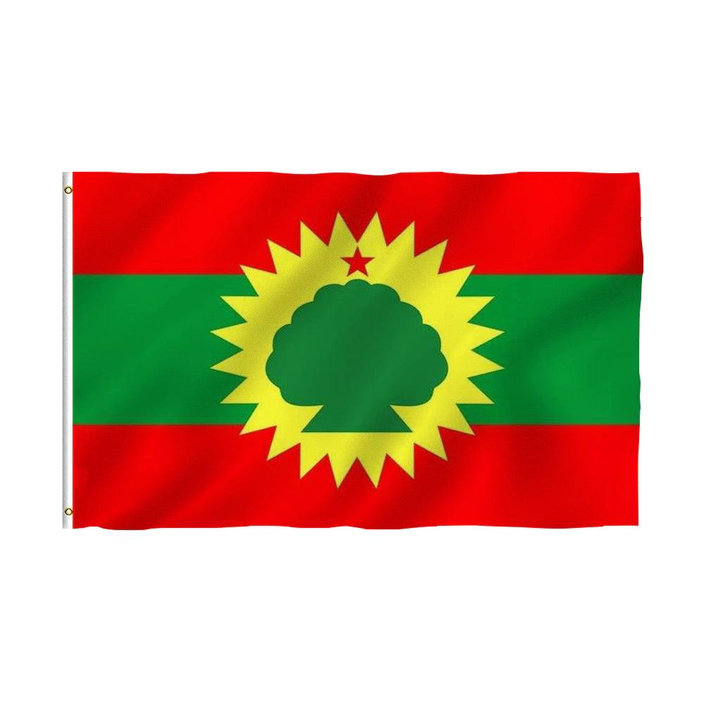 Ethiopia Oromia Region Flag-Globe Flags