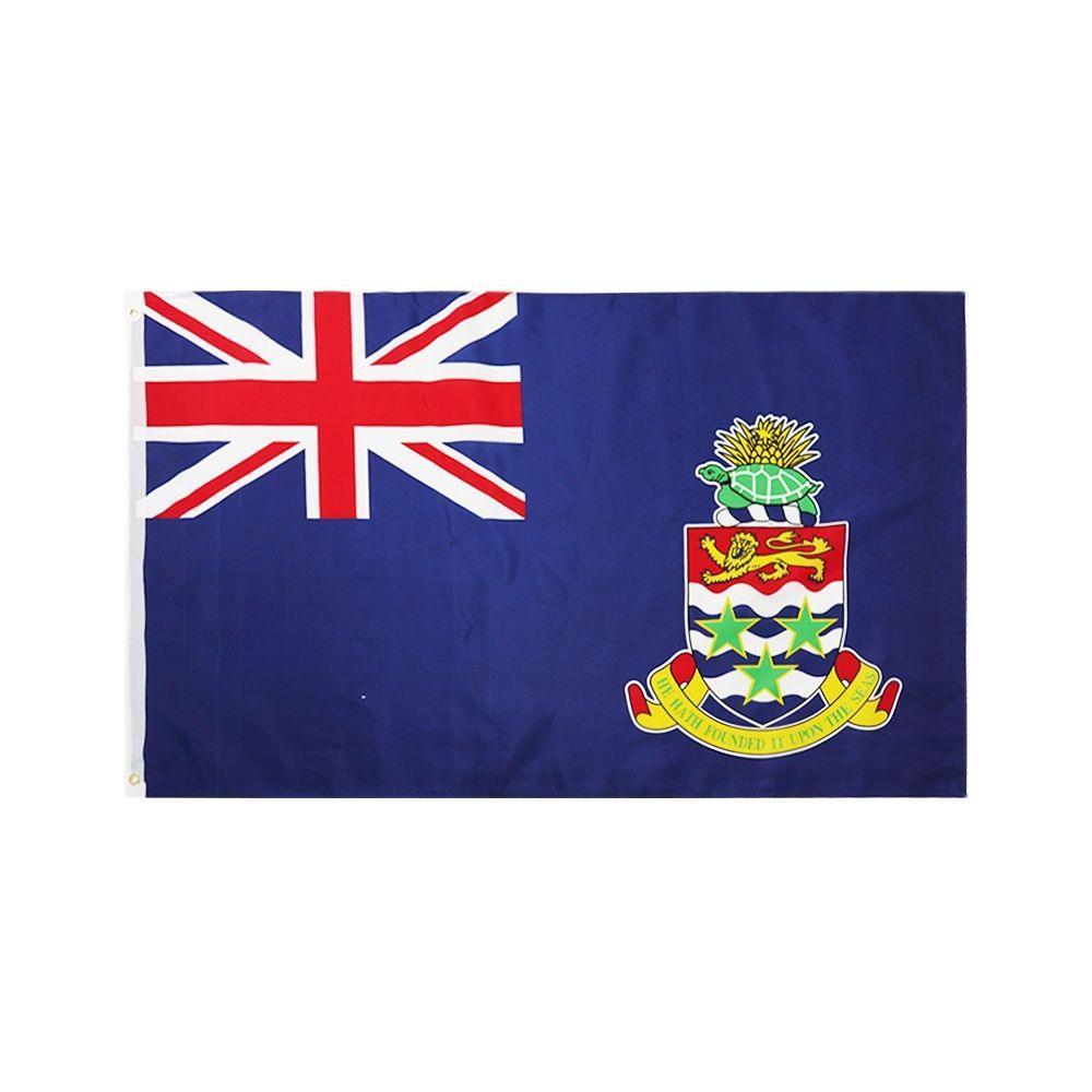 Cayman Islands Flag - front view on white background