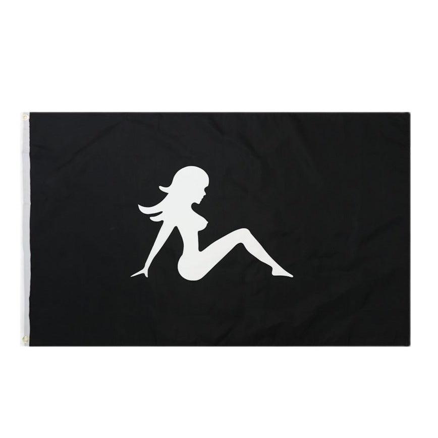 Truck Mud Flap Girl Flag Iconic Silhouette Banner For Garage Bar-Globe Flags