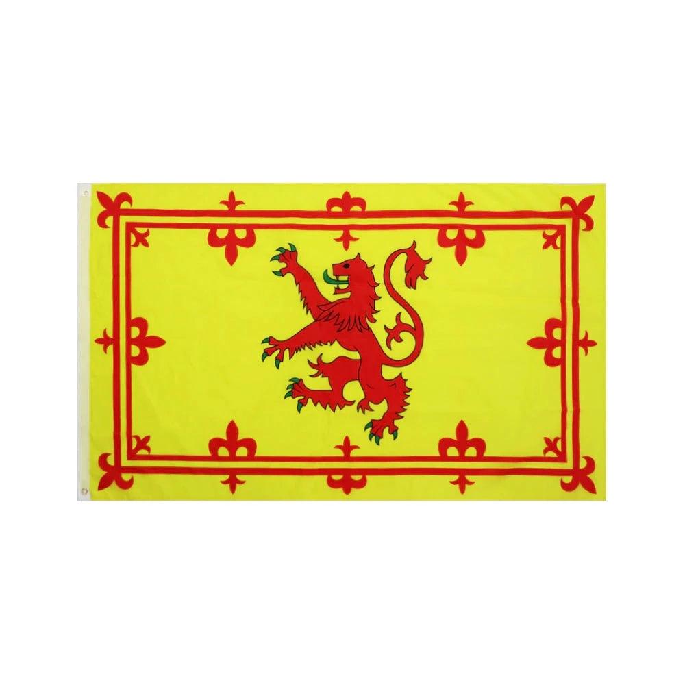 Scottish Country Flag offers vibrant blue and white design - front view on white background