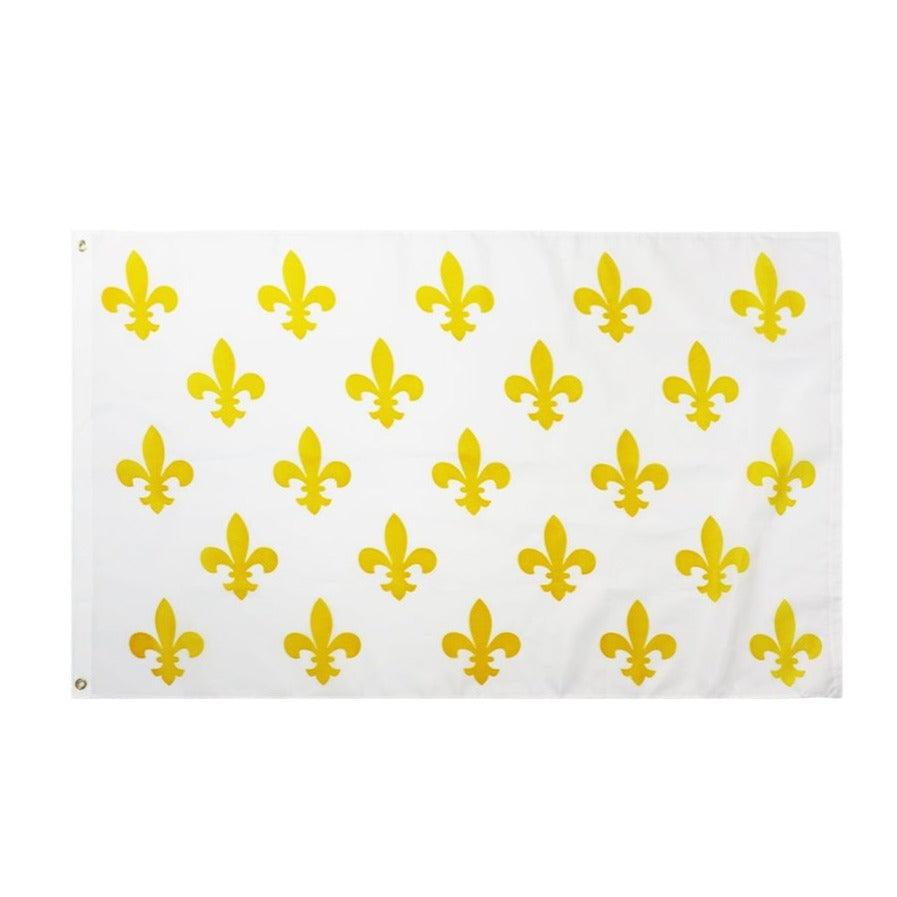 Royal Fleur de Lis Banner France Kingdom Flag-Globe Flags