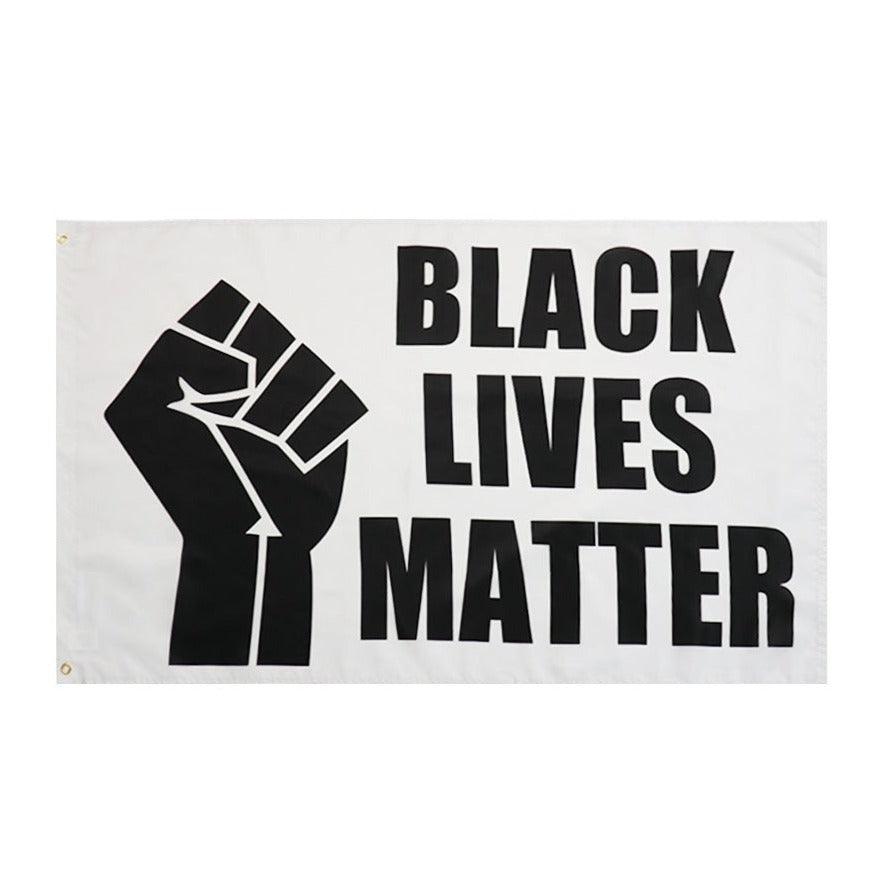 Black Lives Matter Symbol Polyester Banner Flag-Globe Flags