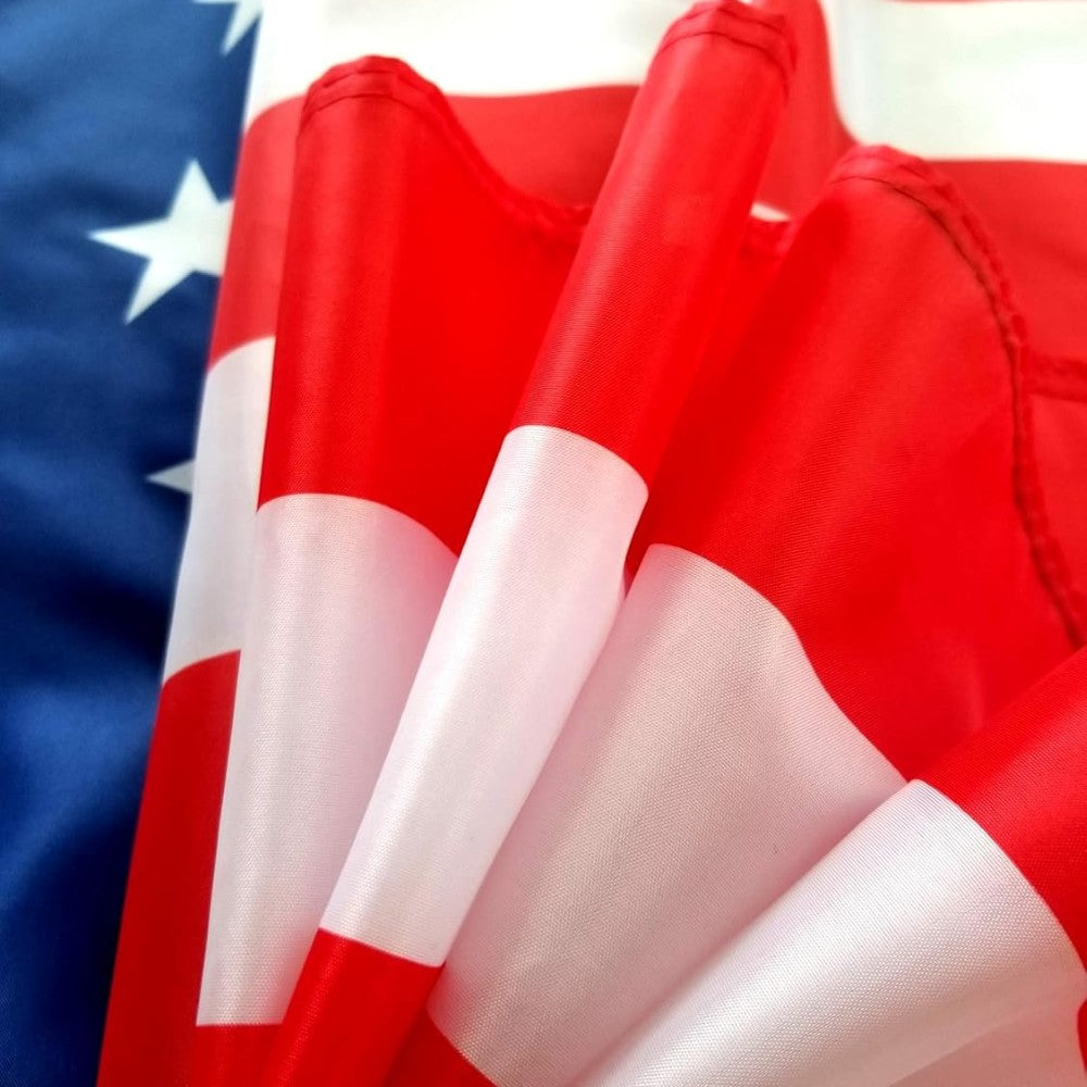 Historical Betsy Ross Flag flying on outdoor flagpole