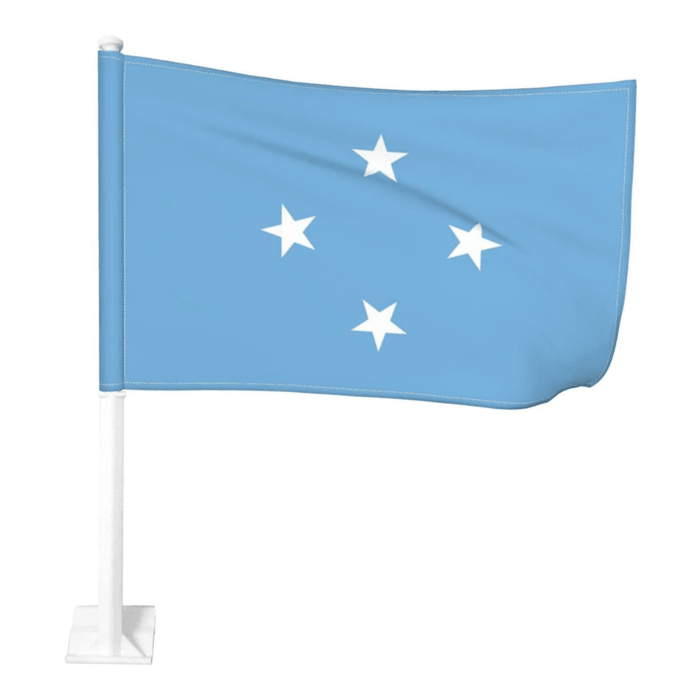 Micronesia Federated States Car Flag Window Mounted-Globe Flags
