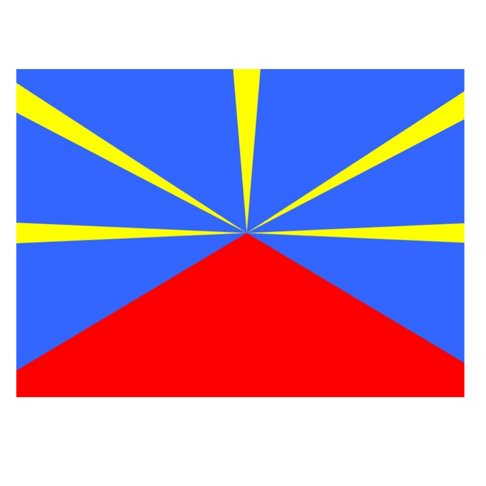 Reunion Island Car Flag-Globe Flags